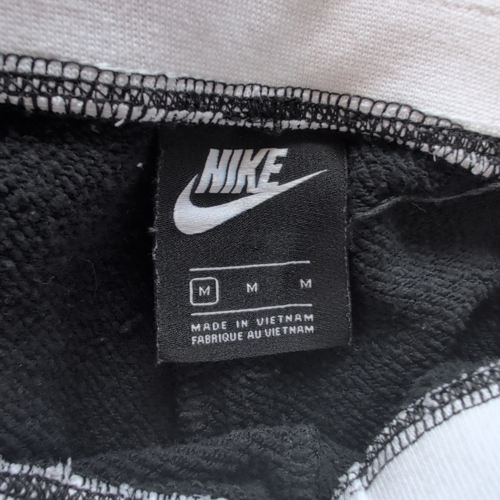 NIKE AIR Sportswear Joggers Women's Fleece Sweatpants Black & White Size S Sweat - Picture 3 of 3